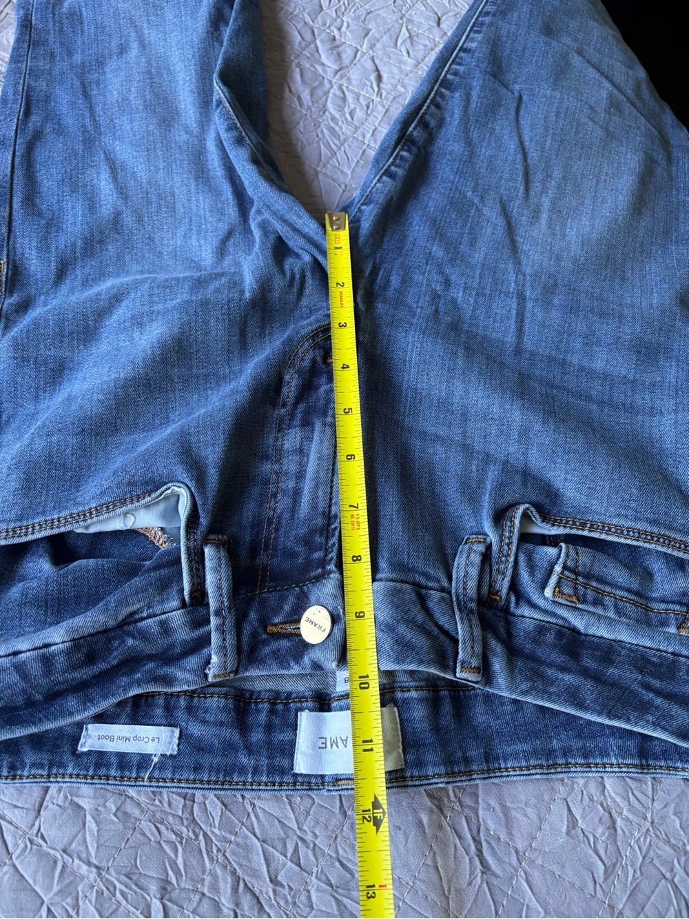 FRAME "Le Crop Mini Boot" Jeans - Size 28 (6) - Picture 7 of 8
